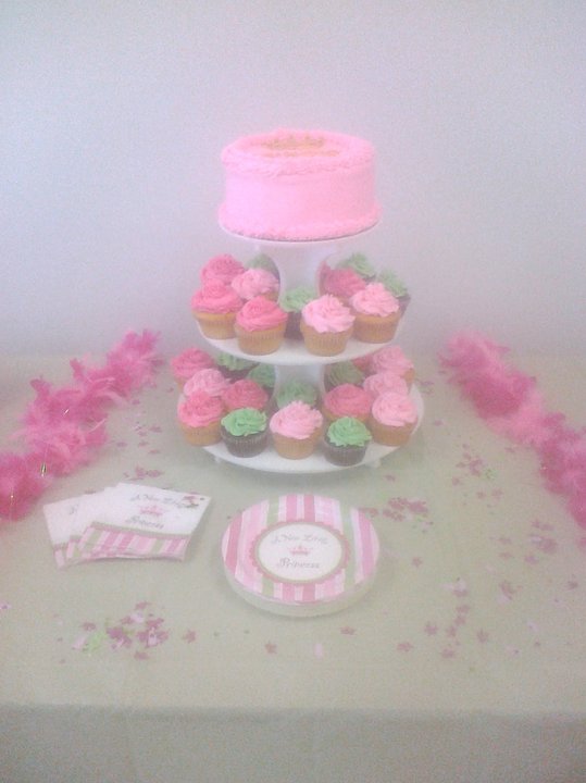 Gallery » Babyshower Cupcake Stand with Cake Topper